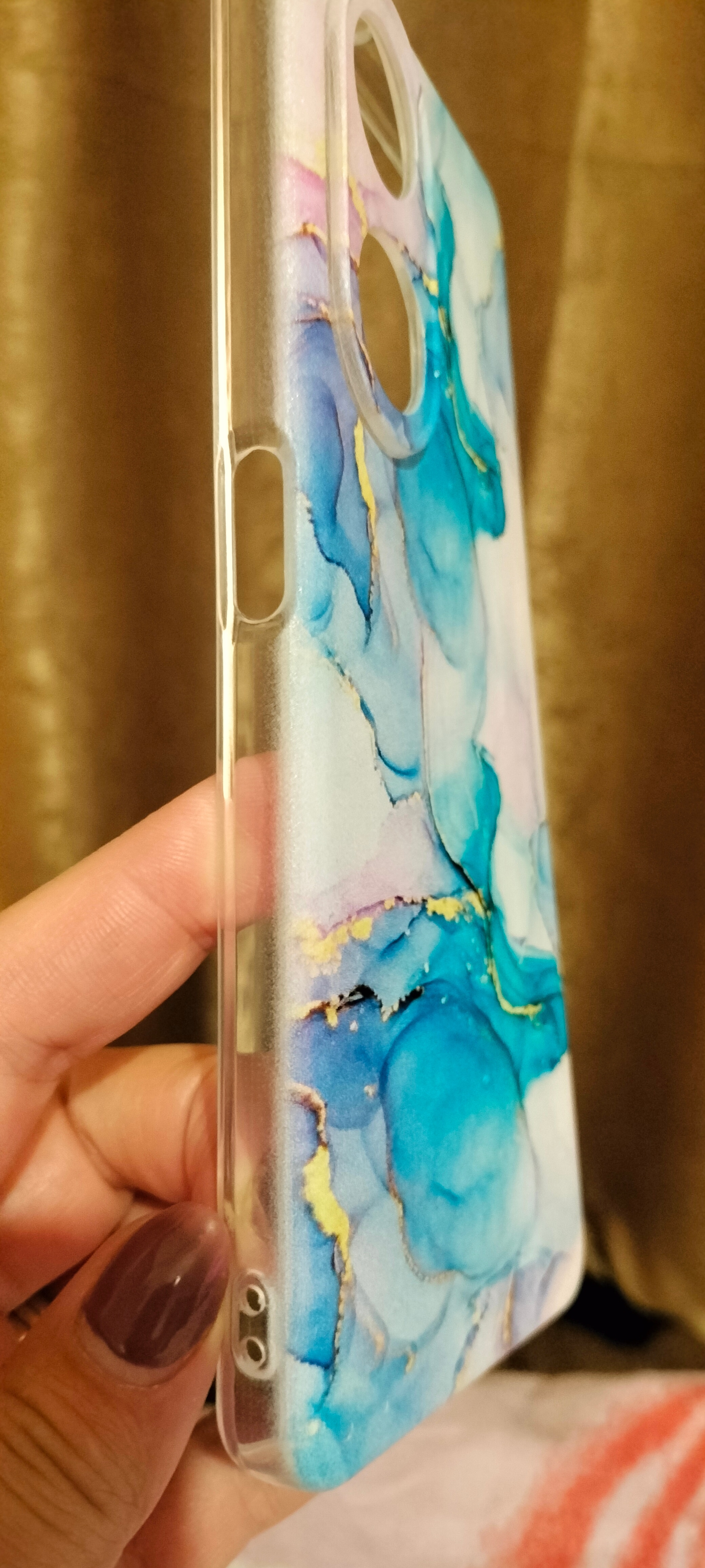 Husa compatibila cu Oppo A98 5G Silicon Gel Tpu Model Abstract Watercolor Marble
