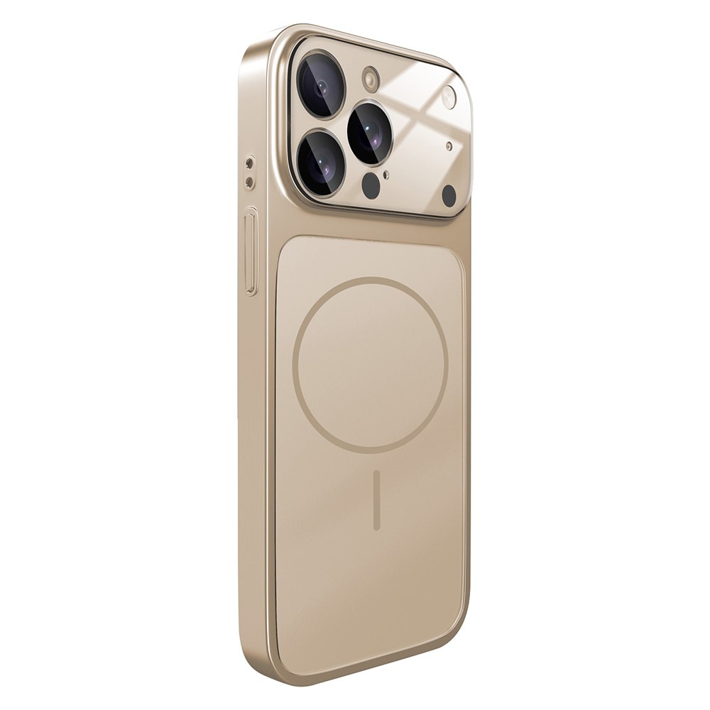 Husa Skin pentru Transformare iPhone 13 Pro in iPhone 17 Pro – Design Premium, Compatibil MagSafe, Culoare Auriu
