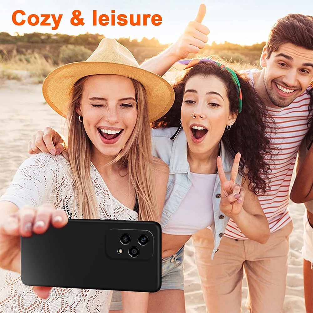 Husa pentru Telefon Compatibila cu Honor 200 Lite G-Tech, Silicon TPU, Aspect Mat, Negru