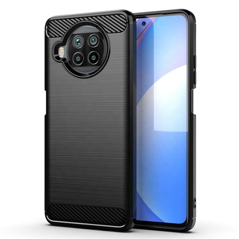 Husa Xiaomi Mi 10T Lite 5G Techsuit Carbon Silicone, negru