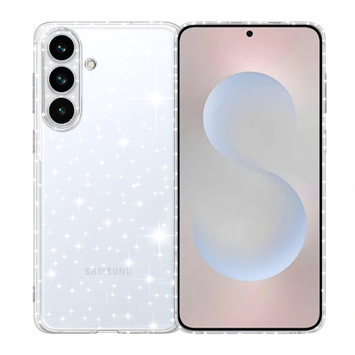 Husa pentru Samsung Galaxy S26 - Techsuit SparkleSkin Series - Clear