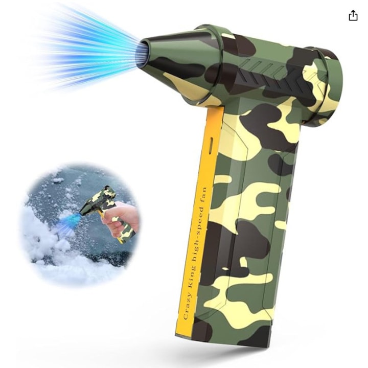 Suflanta cu aer comprimat, 4 viteze reglabile, pulverizator cu aer comprimat de 160.000 RPM cu baterie de 10.000 mAh, mini suflanta pentru electronice, canapele, masini, tastaturi