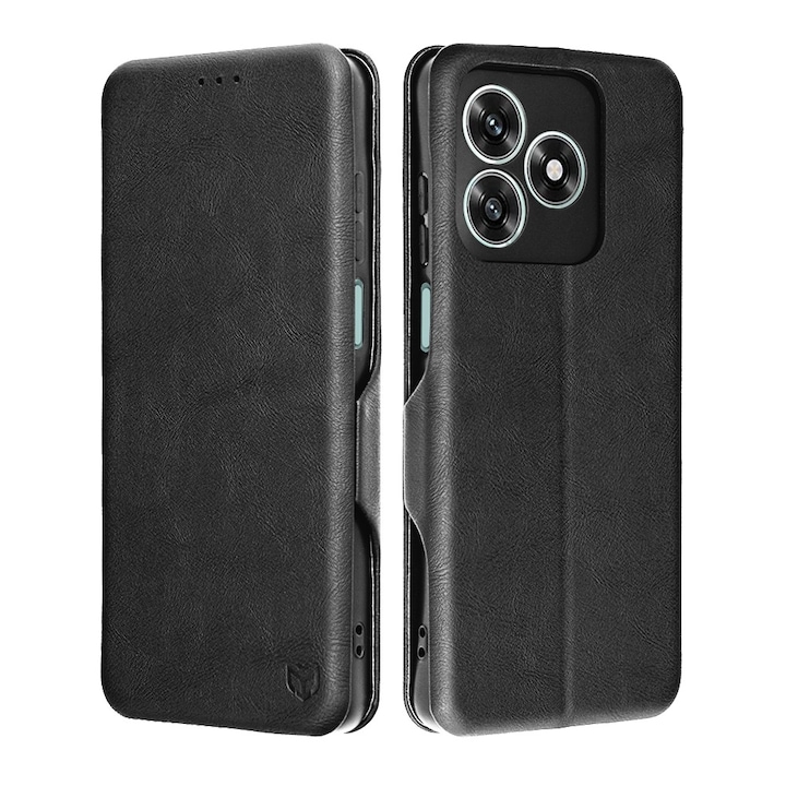 Husa pentru Honor X5c Plus Tip Carte, Safe Wallet Plus, Functie de Stand, Calitate Premium, Antisoc, Protectie Sporita, Negru