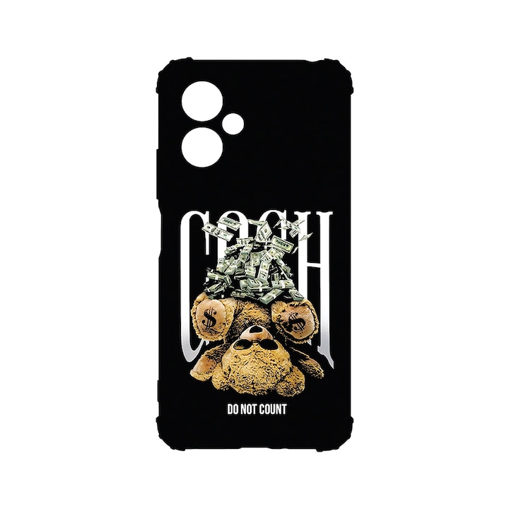 BestCase® Husa Anti Shock 1.5MM, compatibila cu Motorola Moto G14, Teddy Bear Money, Air cushion Technology, AS 1460