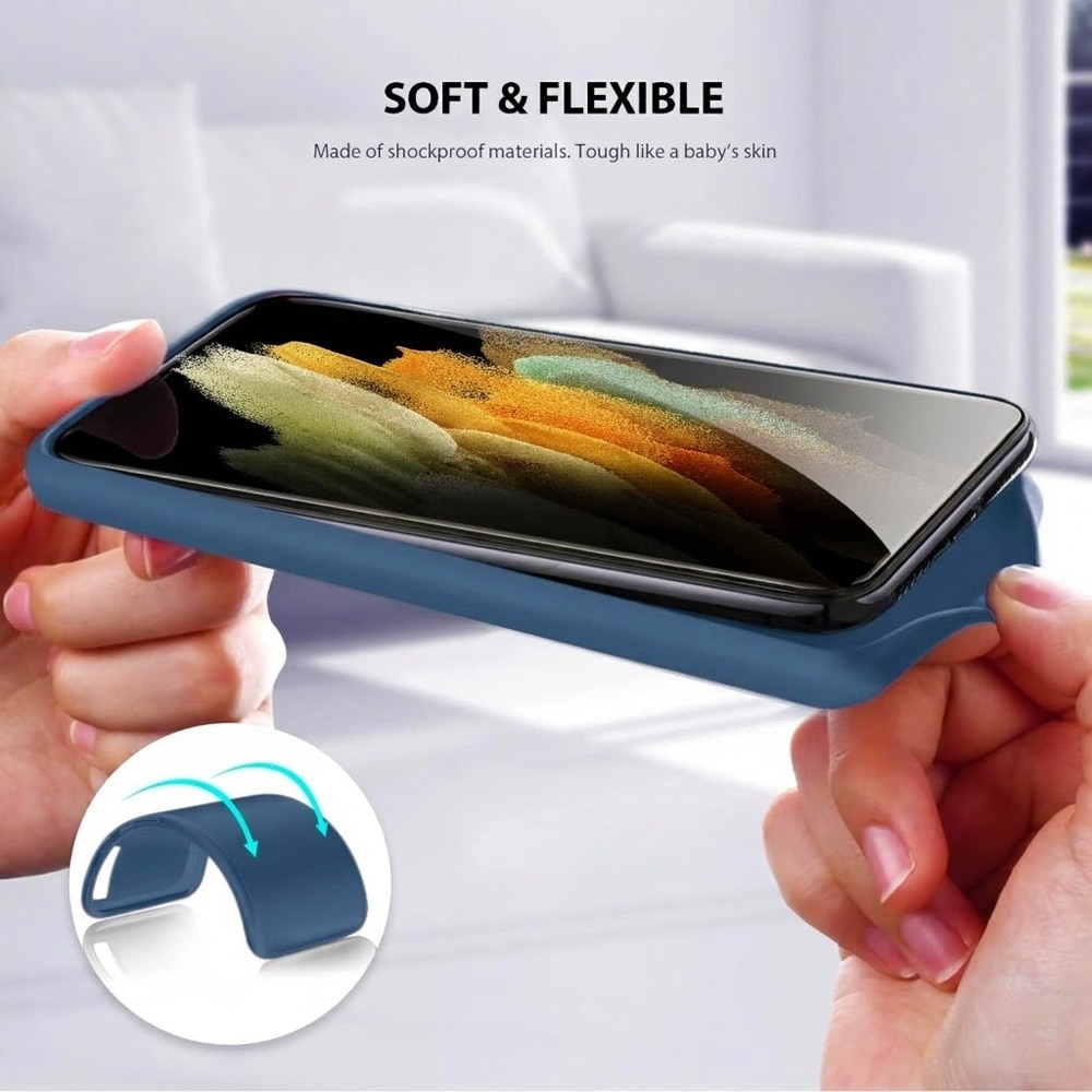 Husa Protectie din Silicon pentru Honor 90, Decupaje Precise, Stylish Anti-Slip Design, Materiale de Calitate Superioara, Albastru