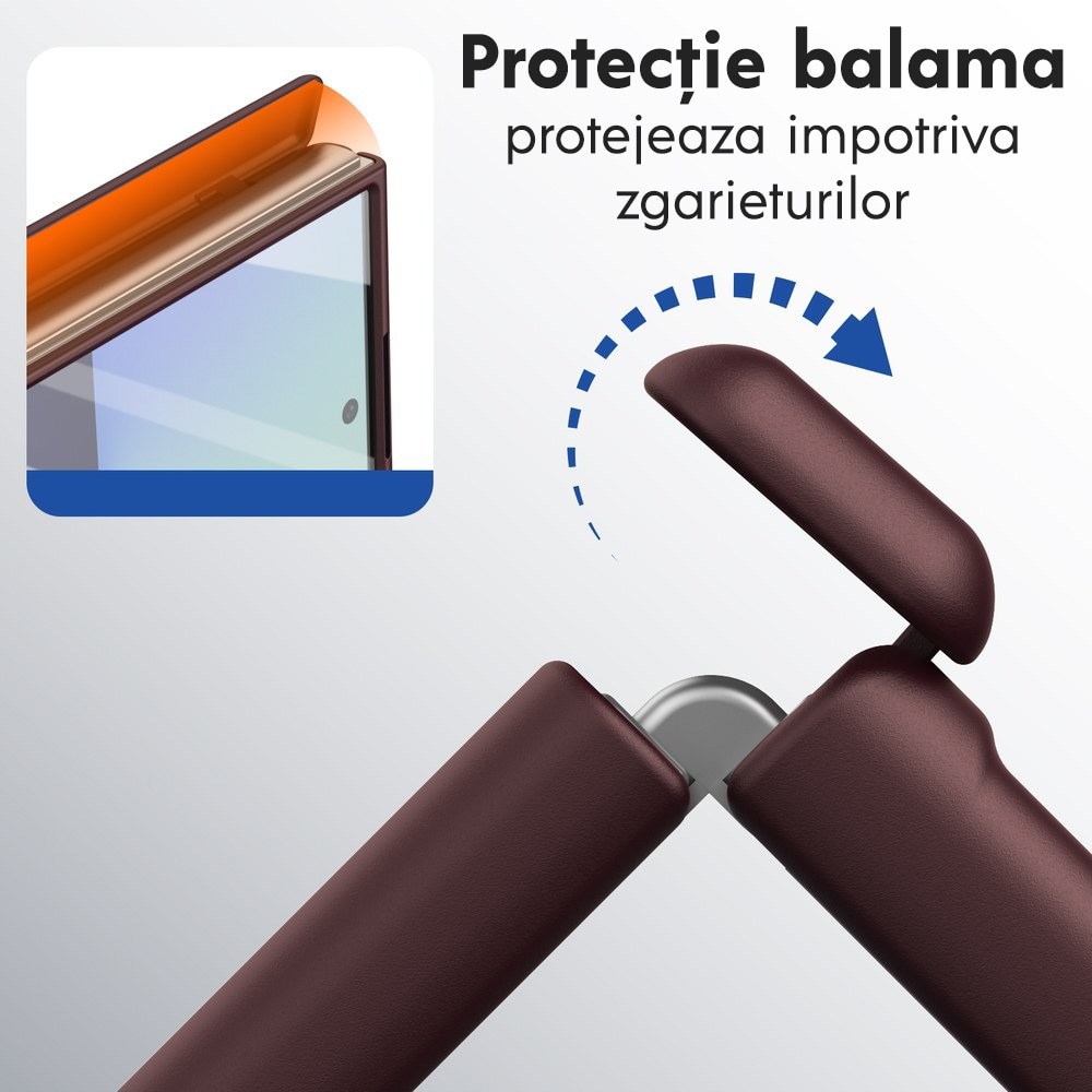 Husa pentru Samsung Galaxy Z Fold 8 Ultra, DaDen MagThin, Protectie completa 360°, Protectie ecran, MagSafe, Incarcare wireless, Protectie balama, Visiniu
