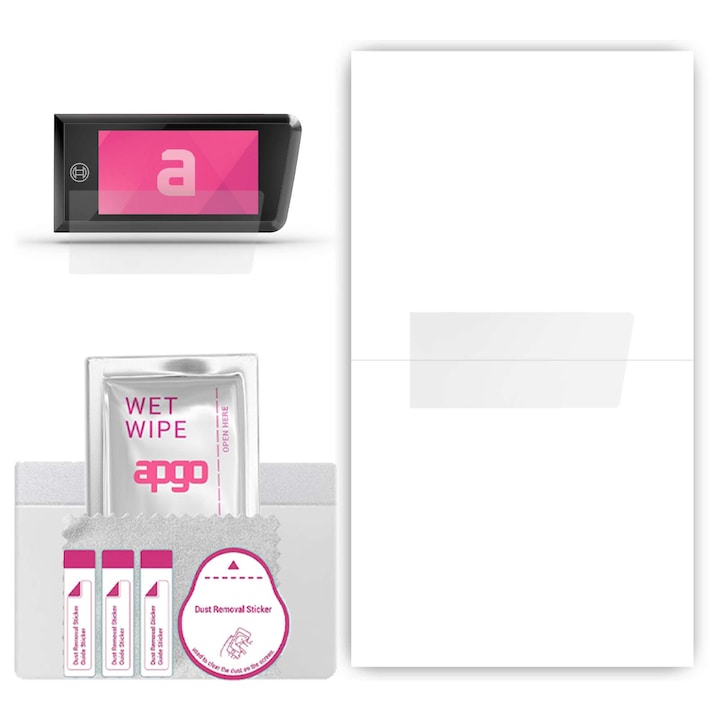 Folie de protectie apgo pentru Bosch Purion 400 – afisare completa, lucioasa, hidrogel, full glue, 5D