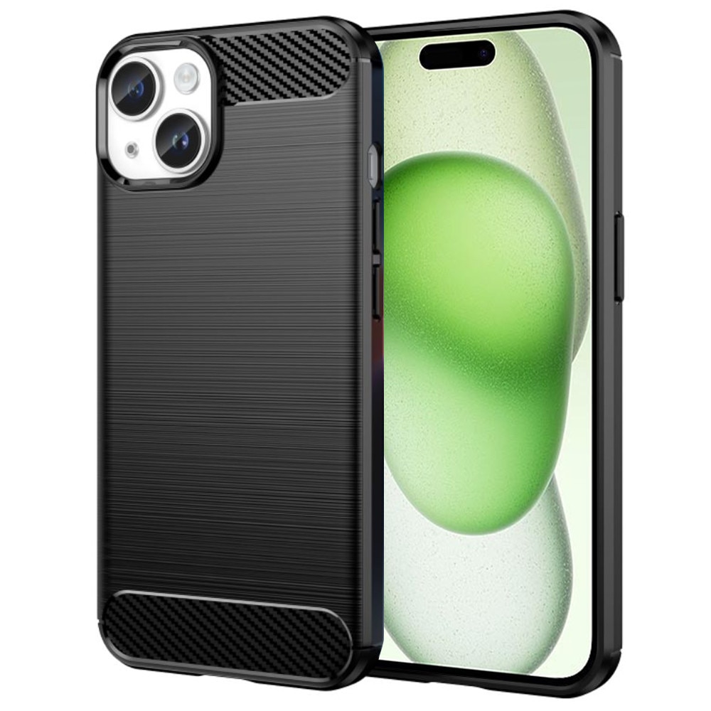 Husă Innova Carbon - iPhone 15 - Negru