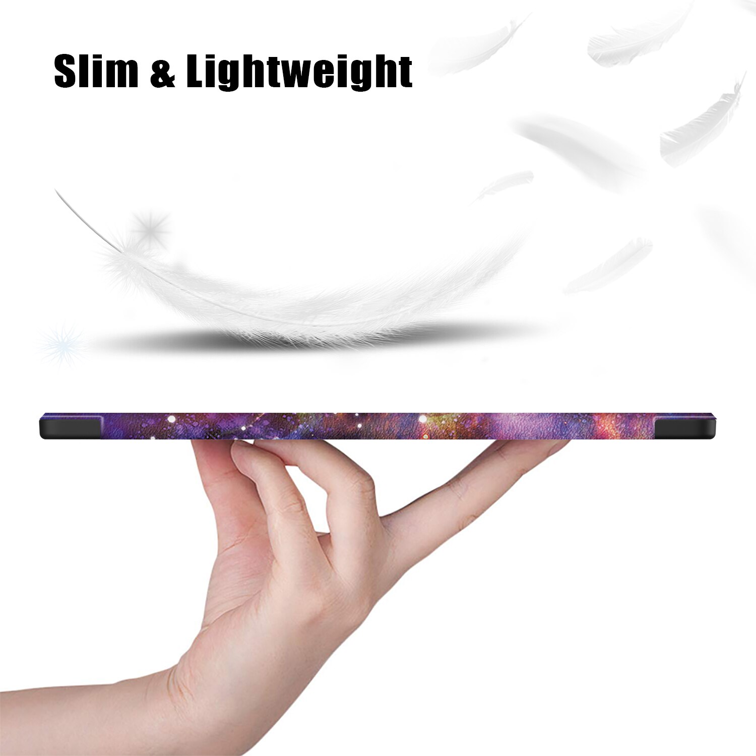 Husa protectie tableta, HUEIROY, Compatibil cu Samsung Galaxy Tab S9 Ultra, Multicolor