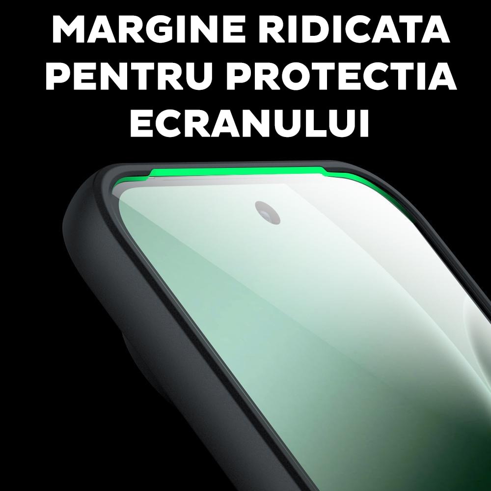 Husa pentru Xiaomi 15T Daden® PureFrost MagSafe, Incarcare wireless, Protectie sporita, Anti-amprenta, Negru fumuriu