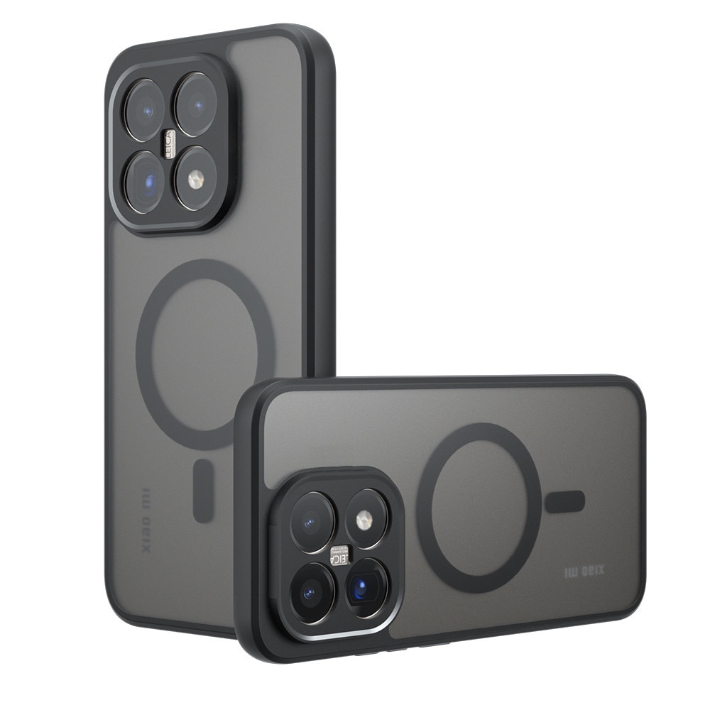 Husa pentru Xiaomi 15T Daden® PureFrost MagSafe, Incarcare wireless, Protectie sporita, Anti-amprenta, Negru fumuriu