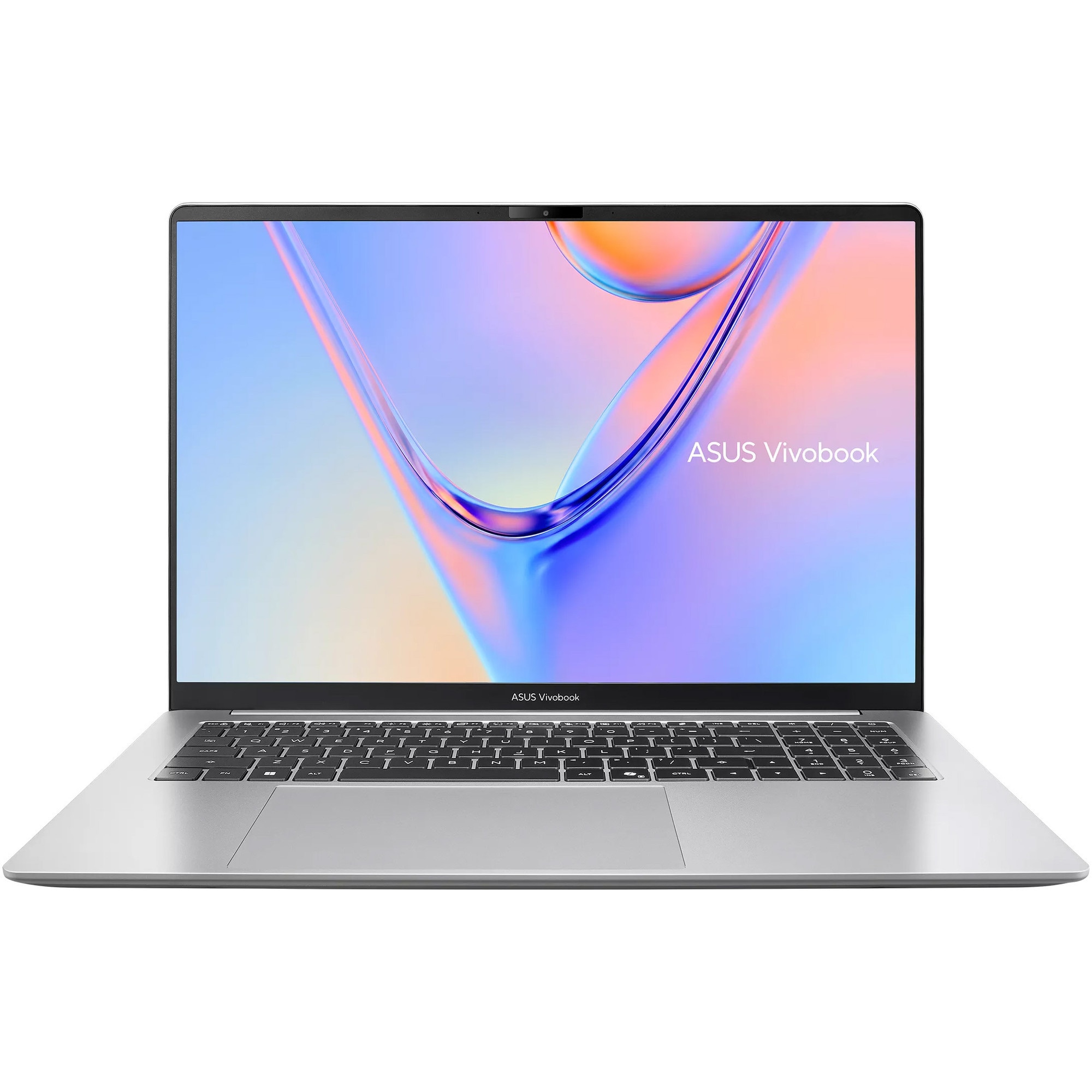 Laptop ASUS Vivobook S16 S5652MA cu procesor Intel® Core™ 7 350 pana la 4.8GHz, 16'', WUXGA, IPS, 144Hz, 8GB LPDDR5X RAM, 512GB SSD, Intel® Graphics, No OS, Cool Silver