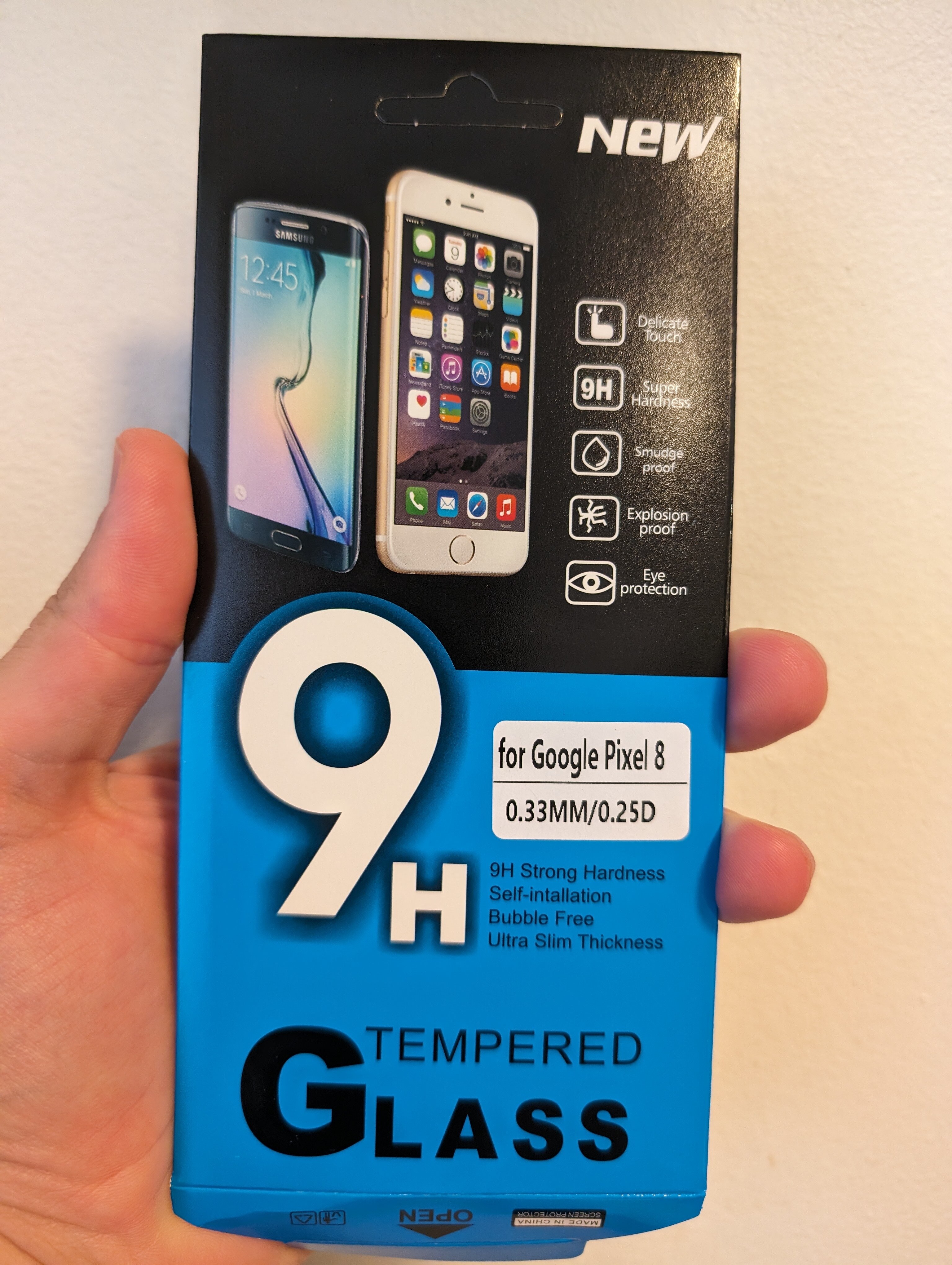 Folie din Sticla Securizata 2.5D compatibila cu Google Pixel 8, Rezistenta 9H (Anti-Explozie) cu Lipire pe Toata Suprafata, Full Glue, Optim Protection Technology, Transparent