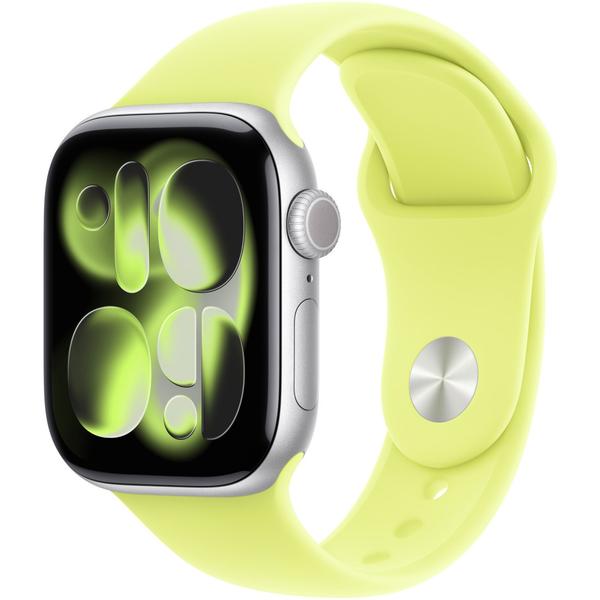 Curea Smartwatch Apple MFGD4ZM/A pentru Watch 42mm, Sport Band - M/L (Galben)