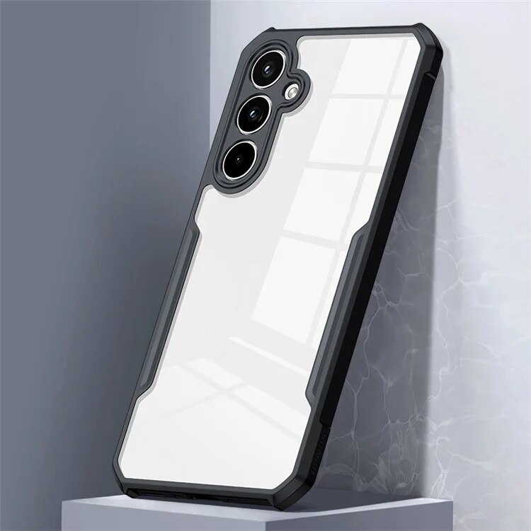 Husa pentru Samsung Galaxy A57 margini cauciucate, set cu sticker, Anti Drop Case, Negru