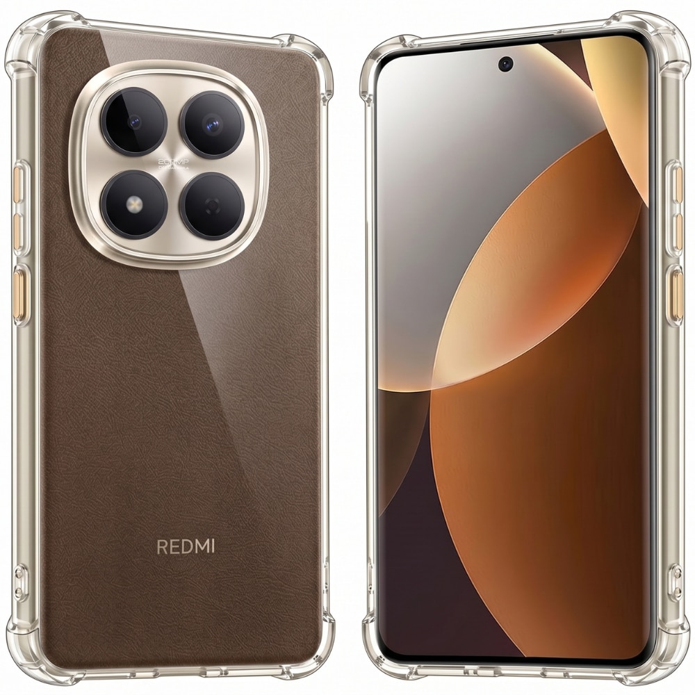 Husa pentru Xiaomi Redmi Note 15 Pro+ 5G, ClearShield Pro cu Tehnologie Aero-Shock, Protectie Camere si Ecran, Aderenta Ridicata, Transparent