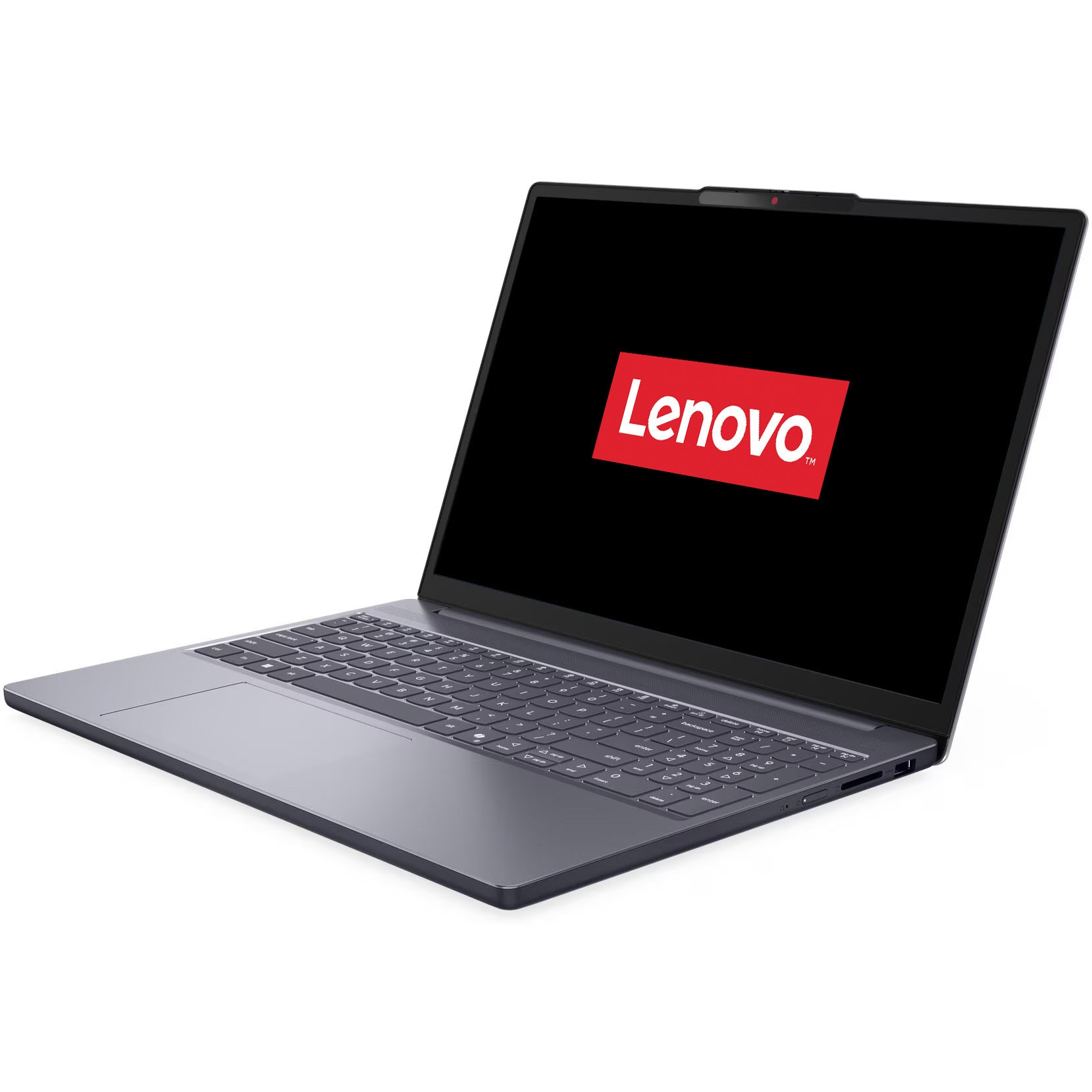 RESIGILAT: Laptop Lenovo IdeaPad Slim 3 15ARP10 cu procesor AMD Ryzen™ 5 7535HS pana la 4.55GHz, 15.3" WUXGA, IPS, 24GB DDR5 RAM, 512GB SSD, AMD Radeon™ 660M Graphics, No OS, Luna Grey, Aluminiu