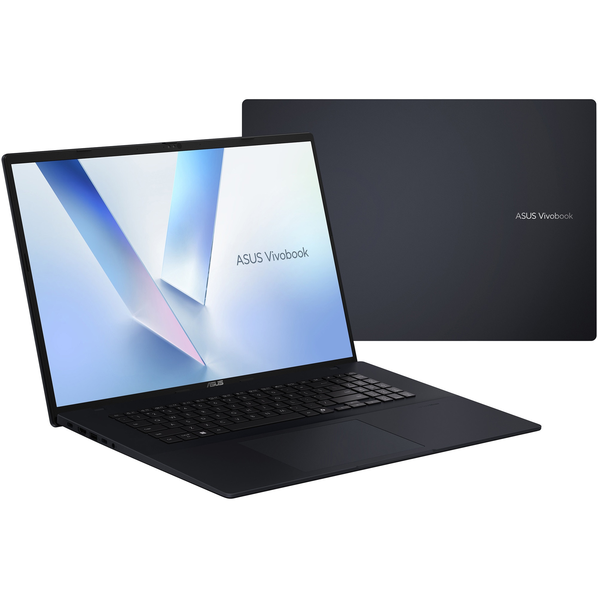 RESIGILAT: Laptop ASUS Vivobook 18 M1807HA cu procesor AMD Ryzen™ 7 260 pana la 5.1GHz, 18'', WUXGA, IPS, 144Hz, 16GB DDR5 RAM, 1TB SSD, AMD Radeon™ 780M, No OS, Quiet Blue