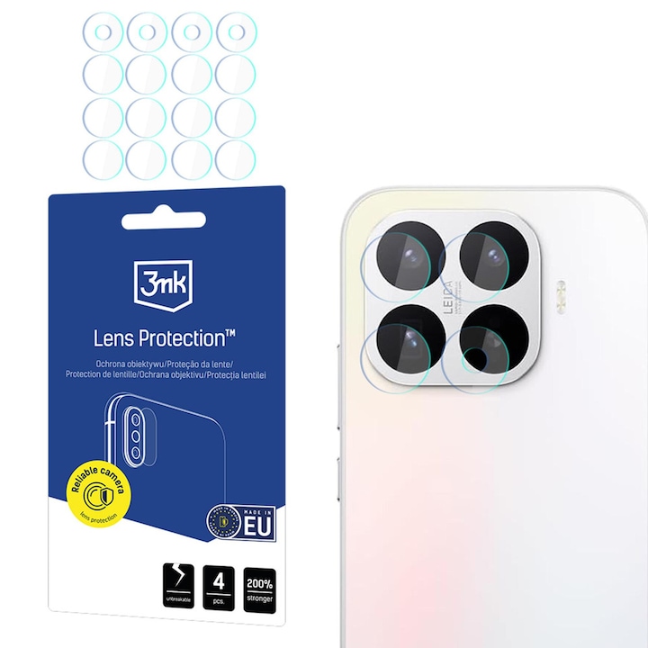 Folie sticla securizata camera foto 3mk Lens Protection compatibila cu Xiaomi 17T, Transparent
