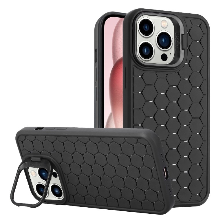 Husa de Protectie TPU, Flippy, pentru Samsung Galaxy S24, 3D Cube, cu Inel, Protectie Camera, Antisoc, Antizgariere, Antialunecare, Acoperire Completa, Negru