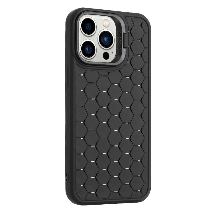 Husa de Protectie TPU, Flippy, pentru Samsung Galaxy S24, 3D Cube, cu Inel, Protectie Camera, Antisoc, Antizgariere, Antialunecare, Acoperire Completa, Negru