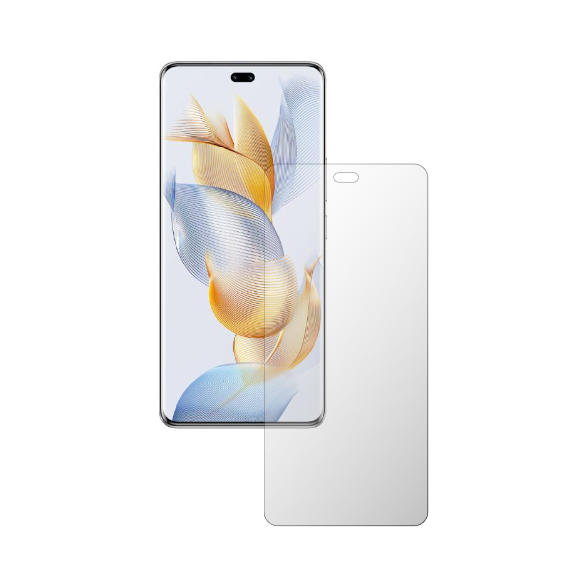 Set 2X Folie Protectie Ecran iSkinz pentru Honor 90 Pro - Case friendly, Invisible Skinz HD, Siliconica Ultra-Clear cu Acoperire Totala, Adeziva si Flexibila