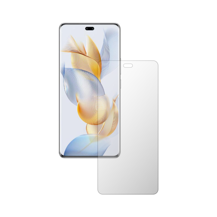Set 2X Folie Protectie Ecran iSkinz pentru Honor 90 Pro - Case friendly, Invisible Skinz HD, Siliconica Ultra-Clear cu Acoperire Totala, Adeziva si Flexibila