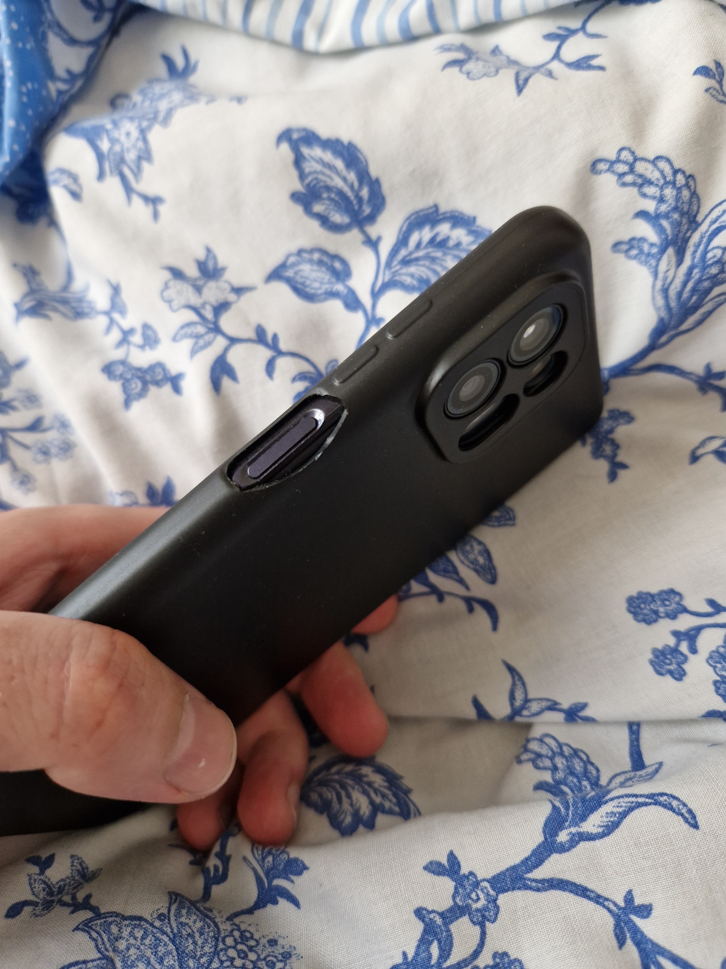 Husa telefon ERBORD pentru Motorola Edge 20 Lite, TPU, mat, neagra, cu margini ridicate