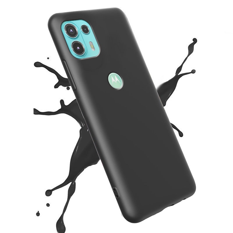 Husa telefon ERBORD pentru Motorola Edge 20 Lite, TPU, mat, neagra, cu margini ridicate