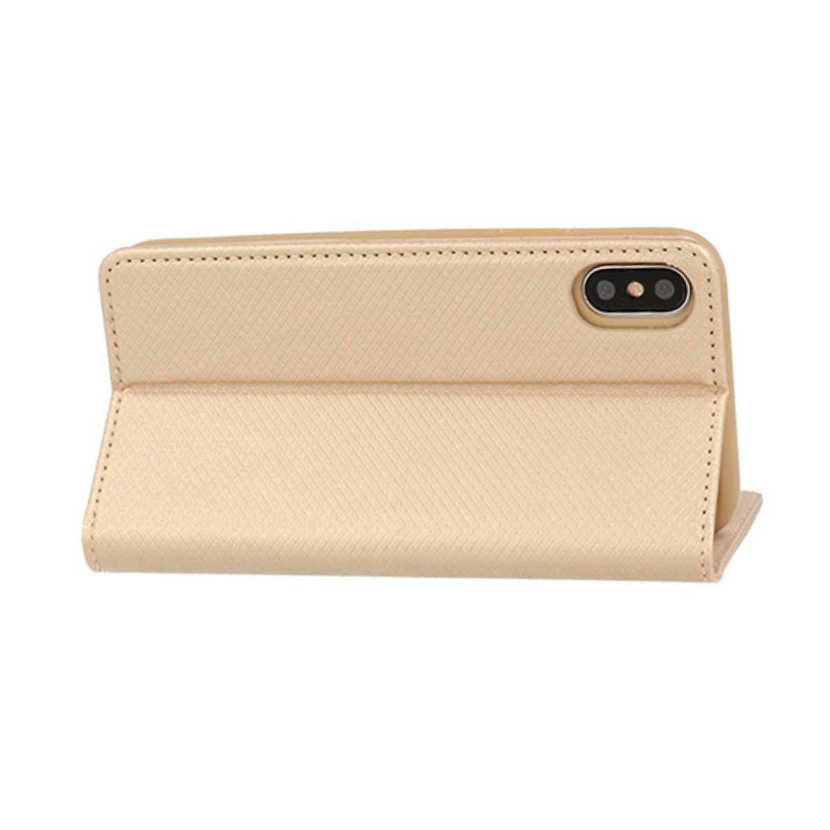 Husa tip carte, compatibila cu Xiaomi Redmi 13c 4G / 13c 5G, premium flip book cu inchidere magnetica si functie stand, buzunar card, auriu Auriu Flip cover