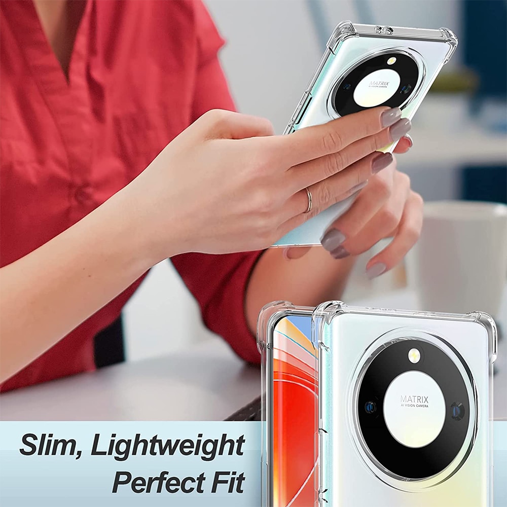 Husa compatibila cu Honor Magic5 Lite, Protectie antisoc, Silicon Ultra Slim High Tech, Crystal Clear