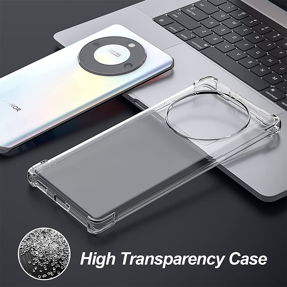 Husa compatibila cu Honor Magic5 Lite, Protectie antisoc, Silicon Ultra Slim High Tech, Crystal Clear