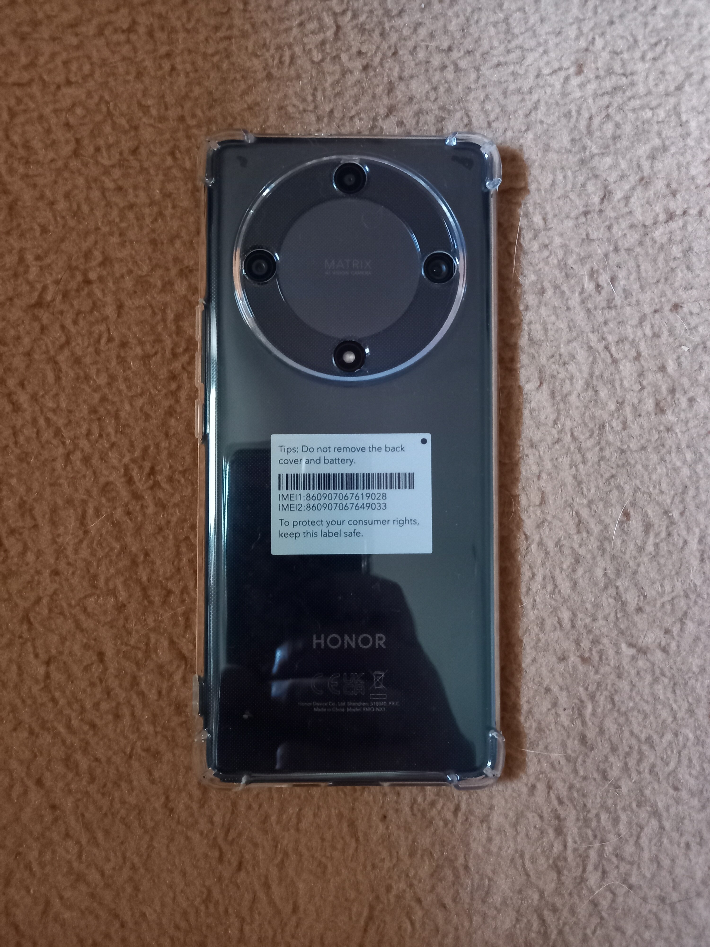 Husa compatibila cu Honor Magic5 Lite, Protectie antisoc, Silicon Ultra Slim High Tech, Crystal Clear