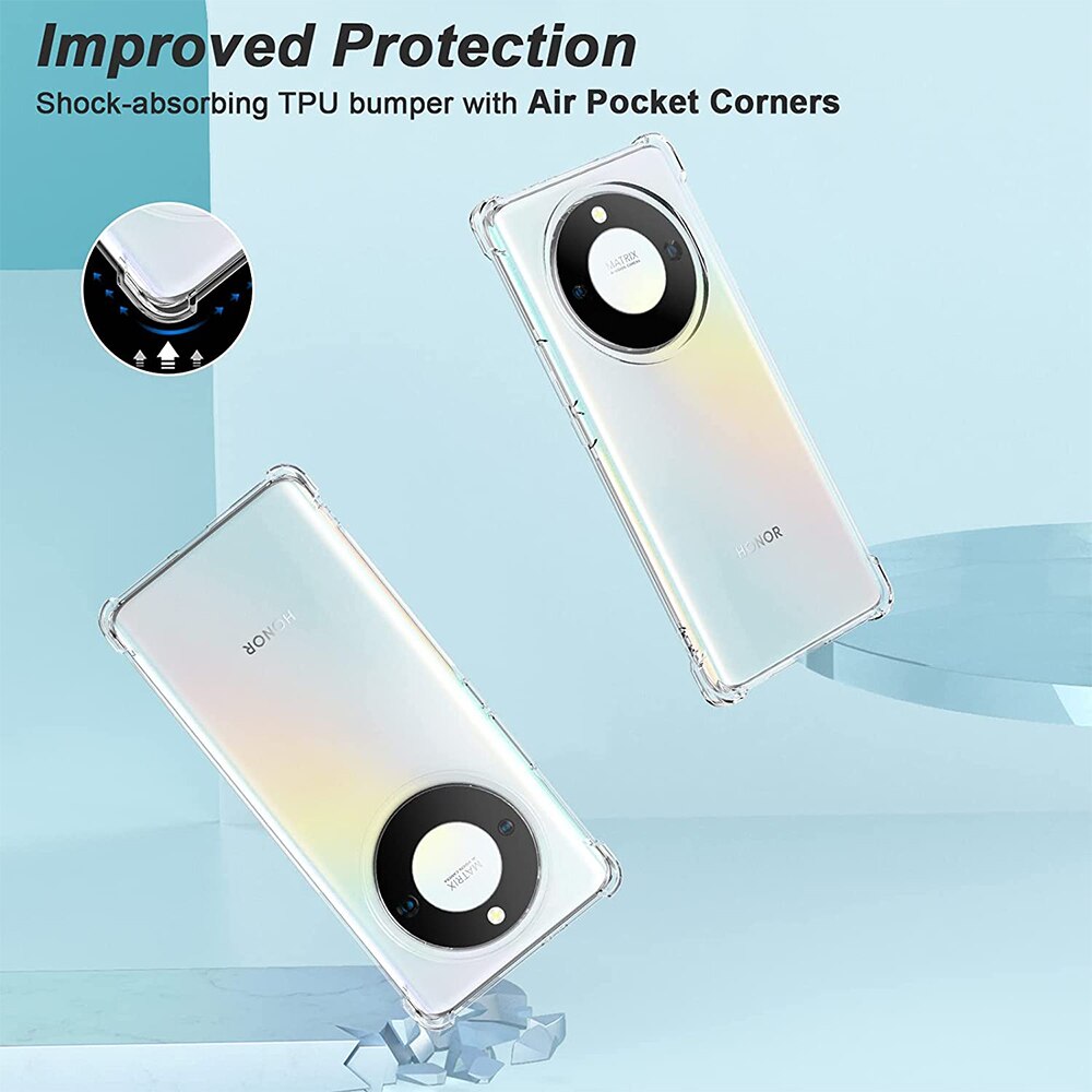 Husa compatibila cu Honor Magic5 Lite, Protectie antisoc, Silicon Ultra Slim High Tech, Crystal Clear