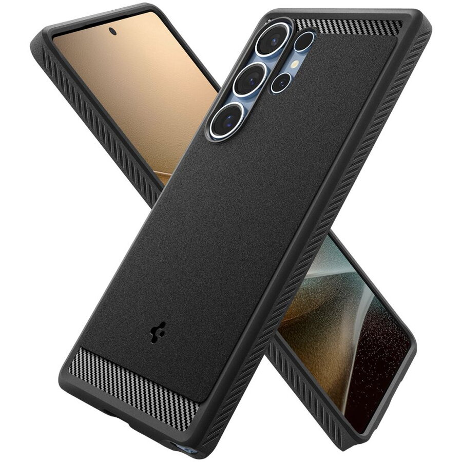 Carcasa Spigen Rugged Armor MagSafe compatibila cu Samsung Galaxy S25 Ultra Matte Black