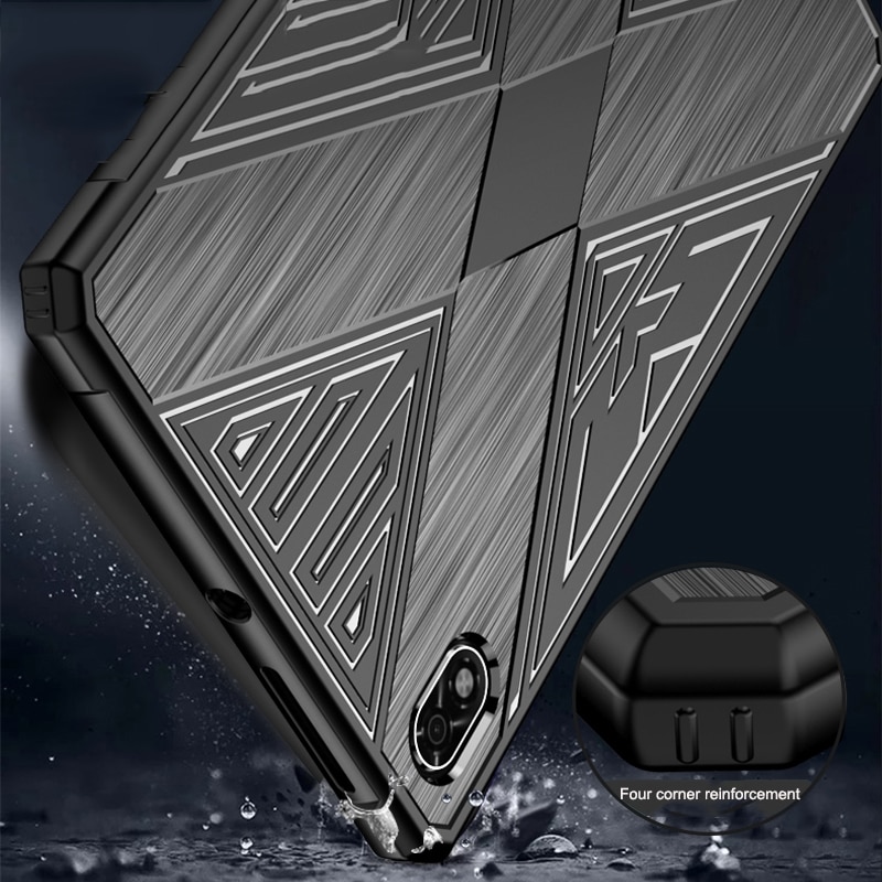 Husa tableta pentru Lenovo Legion Y700, material TPU texturat cu efect de periuta, rezistent la socuri, Albastru