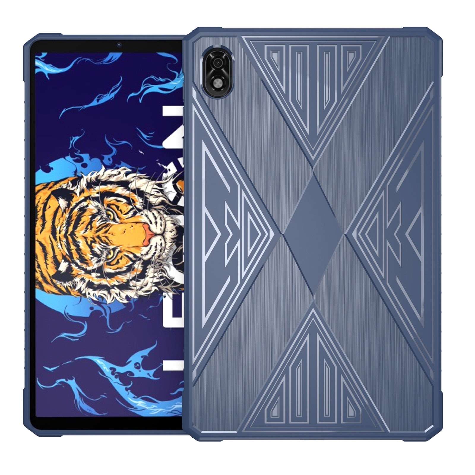 Husa tableta pentru Lenovo Legion Y700, material TPU texturat cu efect de periuta, rezistent la socuri, Albastru
