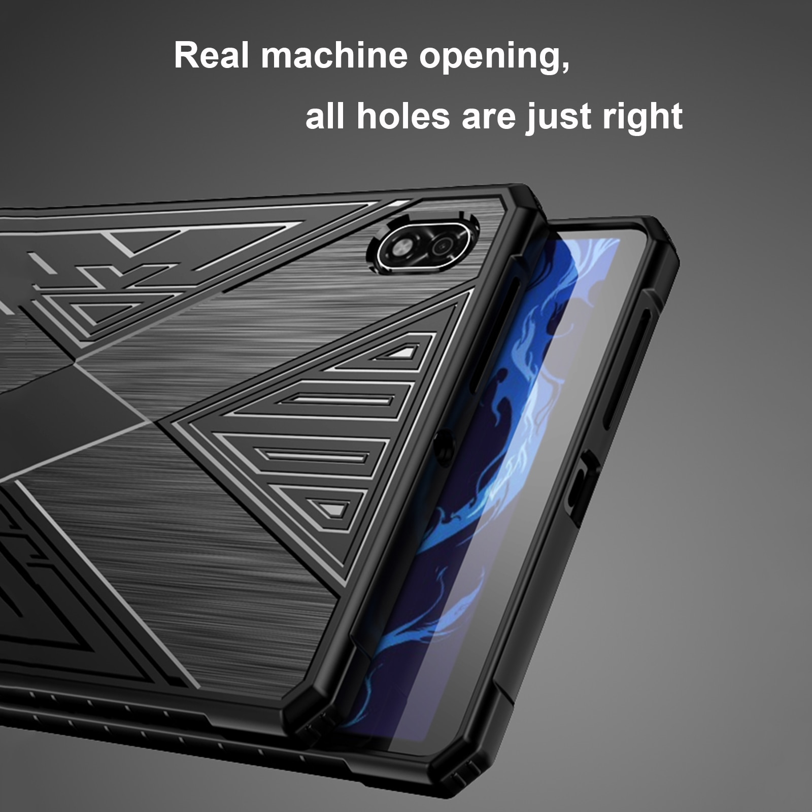 Husa tableta pentru Lenovo Legion Y700, material TPU texturat cu efect de periuta, rezistent la socuri, Albastru