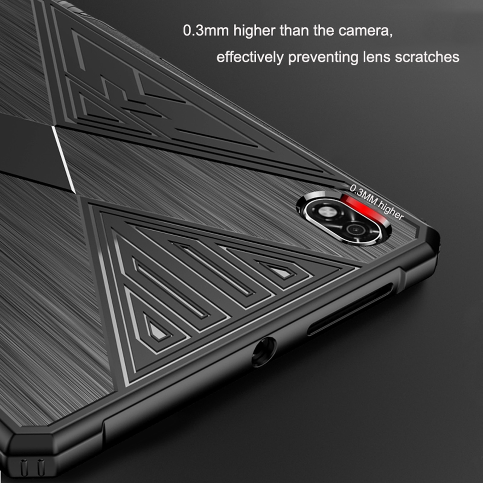 Husa tableta pentru Lenovo Legion Y700, material TPU texturat cu efect de periuta, rezistent la socuri, Albastru