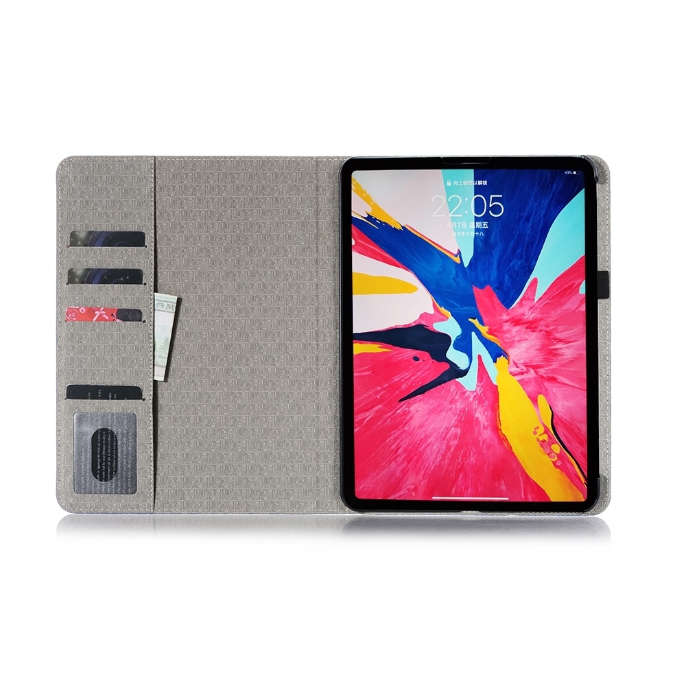 Husa tableta compatibila cu iPad Pro 11 2024, Piele textura crocodil, Rosu