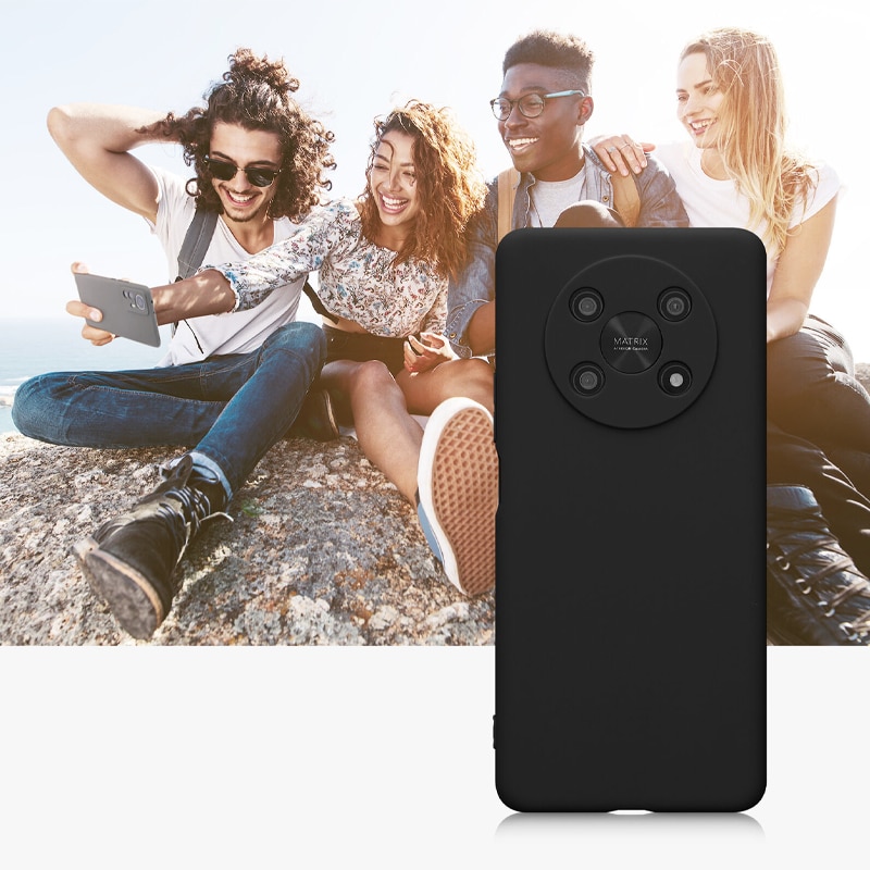 Husa din silicon compatibila cu Honor Magic 4 Lite 5G, Negru