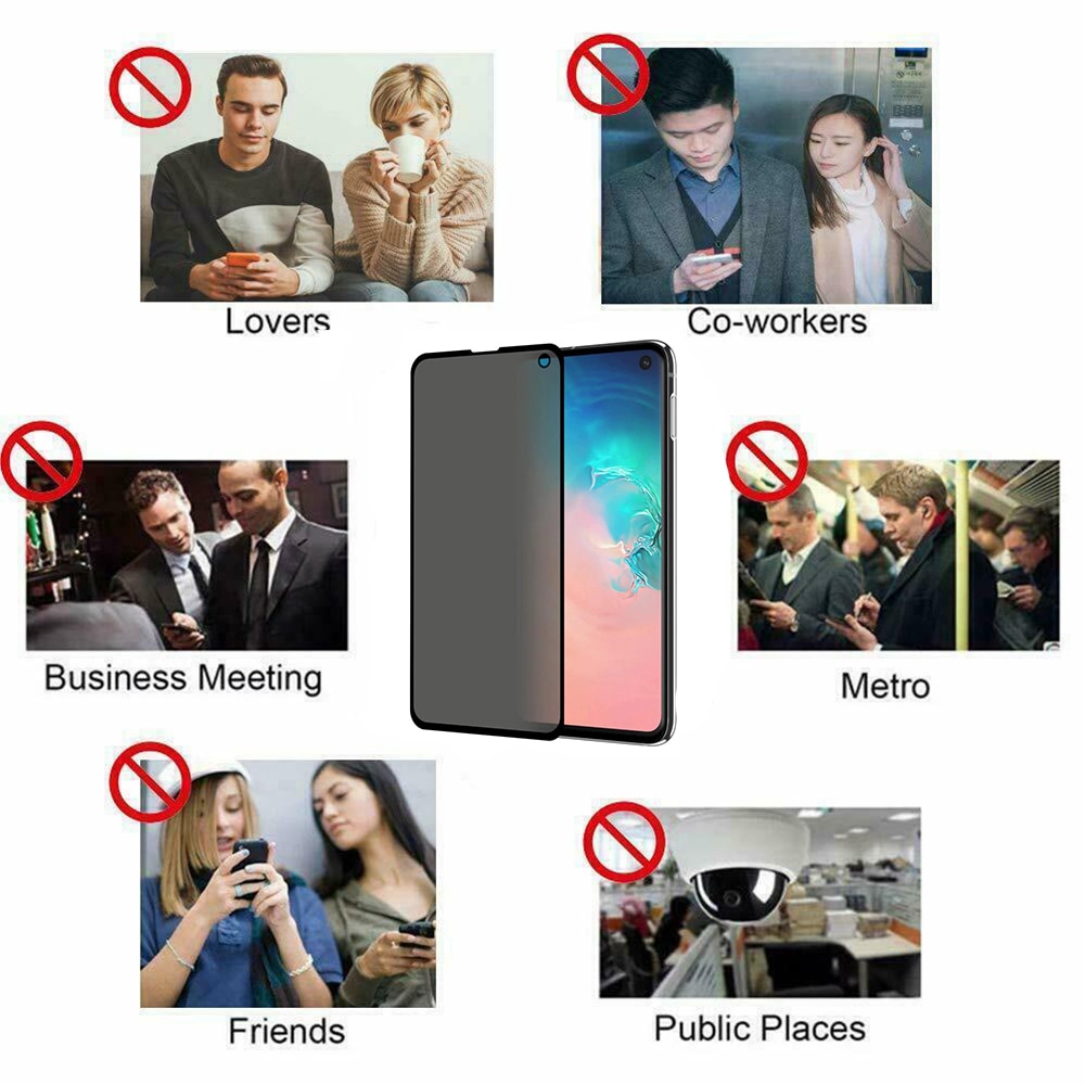 Folie PRIVACY pentru Huawei Nova 8i, Sticla Securizata, Rezistenta 9H (Anti-Explozie), Protectie Completa, Lipire pe Toata Suprafata, Optim Solution