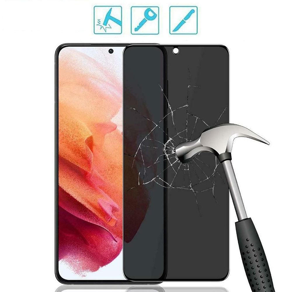 Folie PRIVACY pentru Huawei Nova 8i, Sticla Securizata, Rezistenta 9H (Anti-Explozie), Protectie Completa, Lipire pe Toata Suprafata, Optim Solution