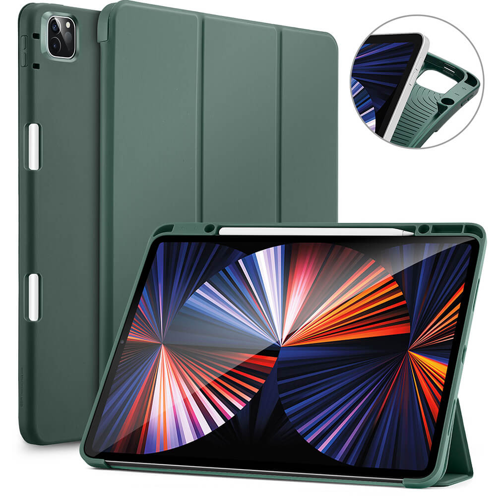 Husa tableta ESR Rebound, verde padure, pentru iPad Pro 11 2021/2022, cu suport pentru creion, design subtire