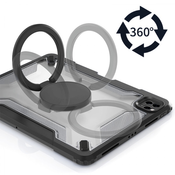 Husa tableta WiWU, Rotativa, pentru iPad Air 4/5/11, neagra, cu suport pentru creion