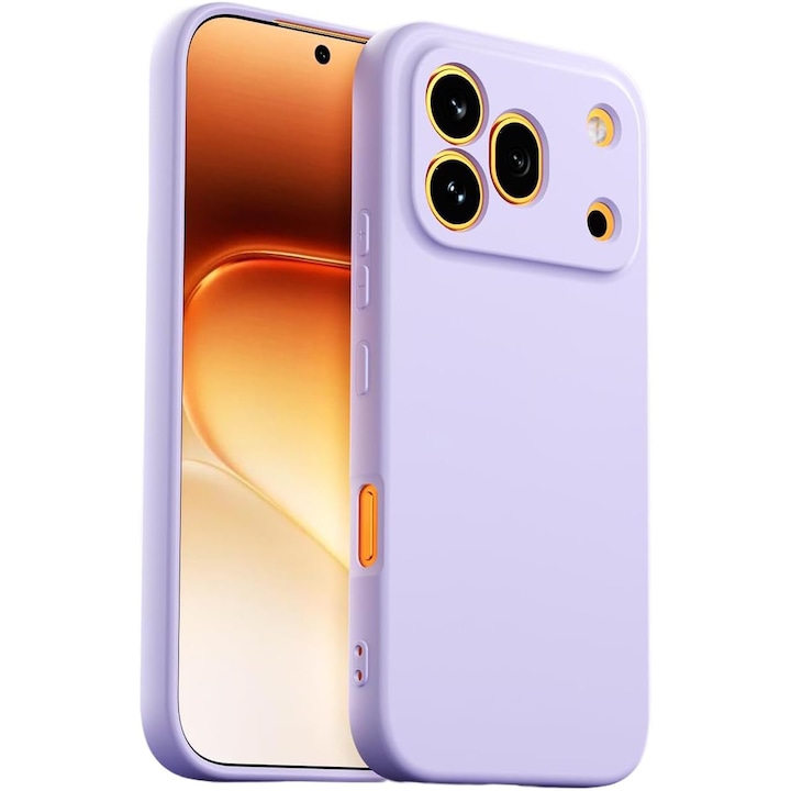 Husa pentru Honor 600 Pro Daden® Silicon SoftFlex, Ultra Slim, Protectie sporita, Interior de microfibra, Mov deschis