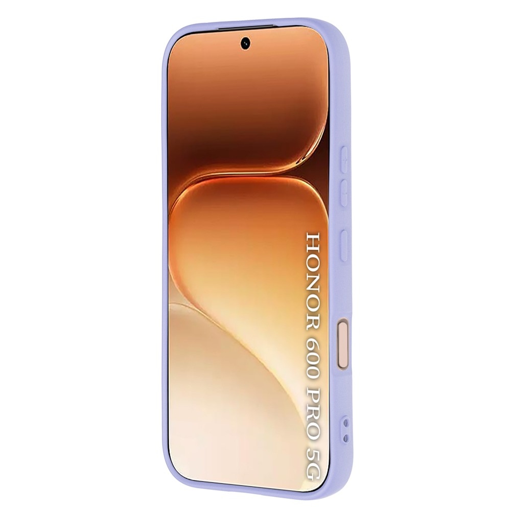 Husa pentru Honor 600 Pro Daden® Silicon SoftFlex, Ultra Slim, Protectie sporita, Interior de microfibra, Mov deschis