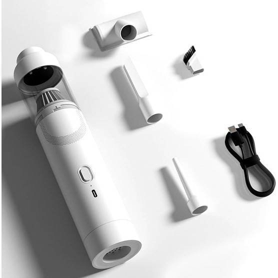 Aspirator portabil mini 5000PA, 350g, alb, 15-20min autonomie