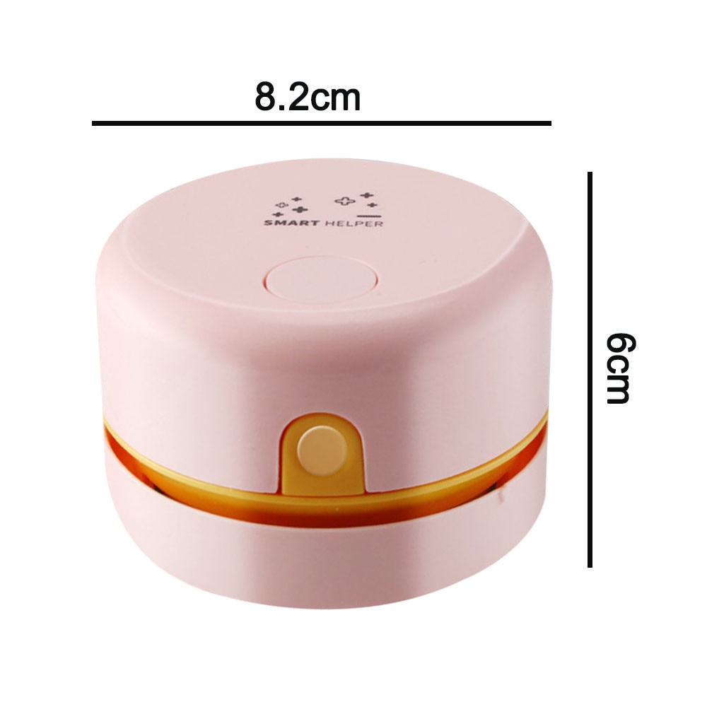 Aspirator de birou mini, putere ajustabila, USB, portabil, alb, 18x6x6cm