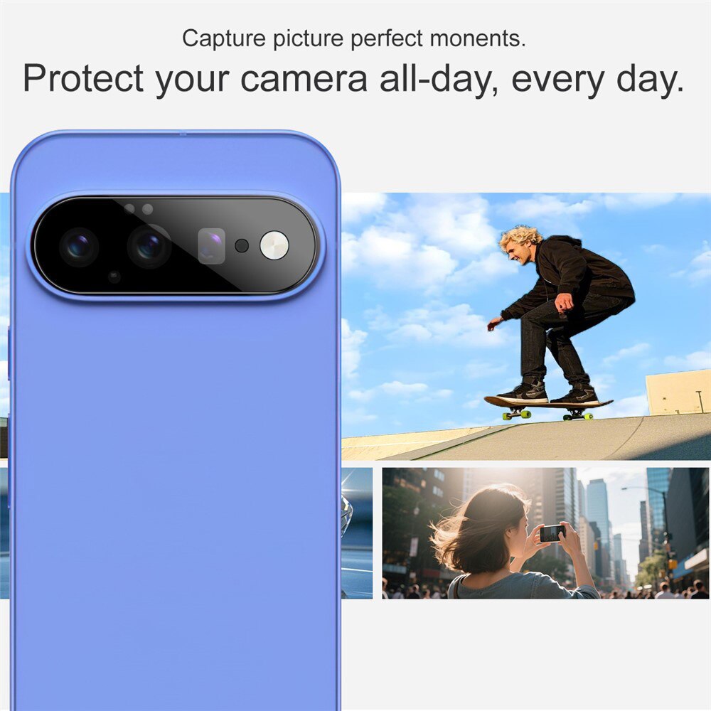 Folie Camera pentru Google Pixel 11 - Techsuit Full Camera Glass - Black